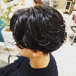 メンズ パーマ 美容室C-Rabs 本多　鋭一のヘアスタイル