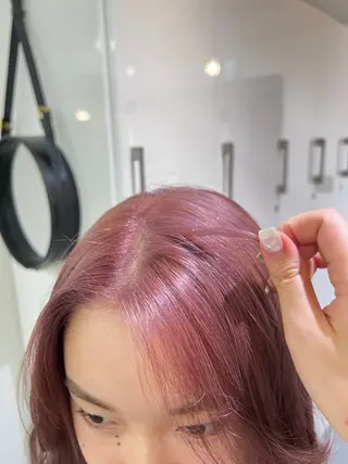 ロング カラー 赤み無し柔らかカラー 【梅田】madokaのヘアスタイル