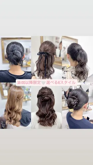 セミロング ヘアアレンジ ⭐︎moe 【ヘアメイク🧸】のヘアスタイル