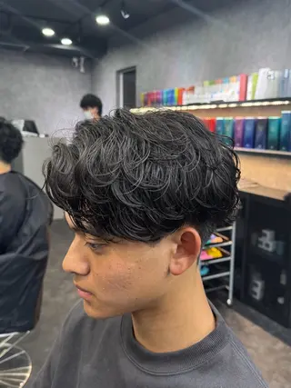 パーマ メンズ 深野 ちさとのヘアスタイル