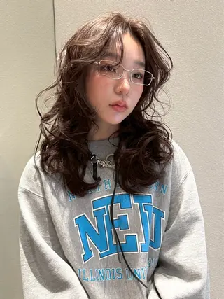 セミロング 🩵縮毛矯正・ボブ 岩原朋也🩵のヘアスタイル