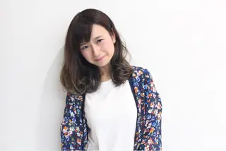 ミディアム カラー 中川 竜誠のヘアスタイル