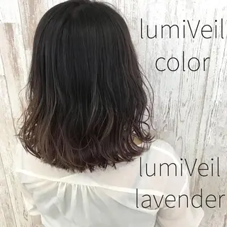 ミディアム カラー Oopsレイヤー 加藤澄都のヘアスタイル