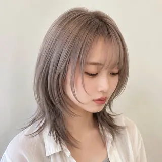 ミディアム カラー HAREru. モデル募集【戸塚】のヘアスタイル