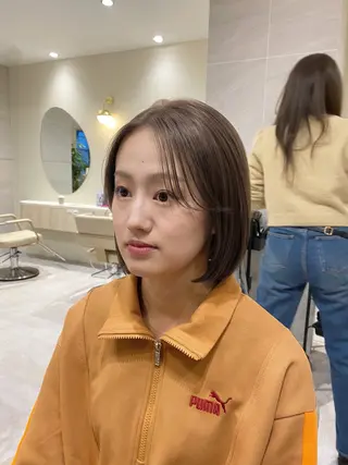 ショート カラー 透明感カラー🌿 グレージュ🐺陽介のヘアスタイル