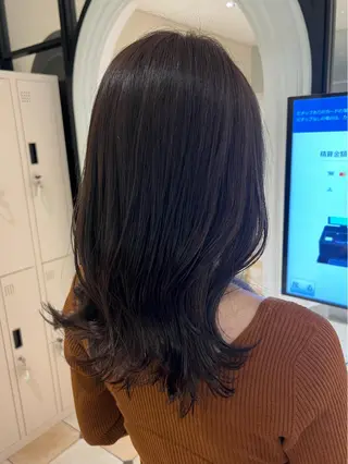 セミロング 🧡くびれヘア/前髪 顔周り🧡久原結衣のヘアスタイル