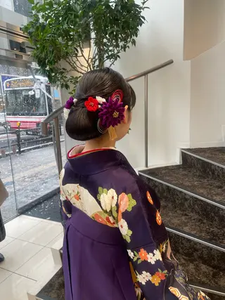 ロング ヘアアレンジ BiBi 藪 菜月のヘアスタイル