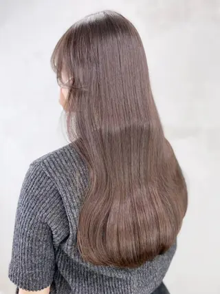 セミロング カラー ヘアアレンジ パーマ ITbyALBUM 中野店のヘアスタイル