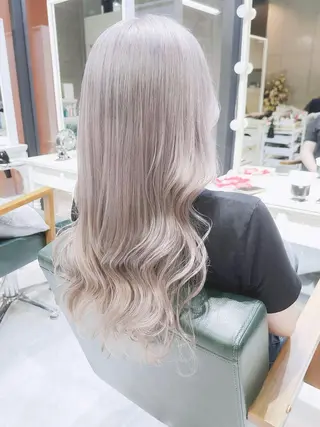 ヘアアレンジ カラー ロング Days 透明感カラーのヘアスタイル