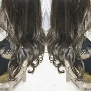 ロング ヘアアレンジ カラー See by merのマツエク・マツパデザイン