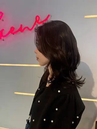 ミディアム カラー 似合わせ特化❤️ カット/パーマ/梅田のヘアスタイル
