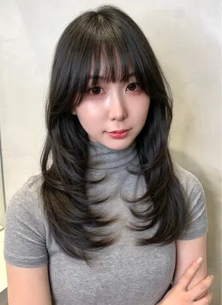 ロング カラー ヘアアレンジ 髪質改善/透明感 カラー/吉田光佑のヘアスタイル