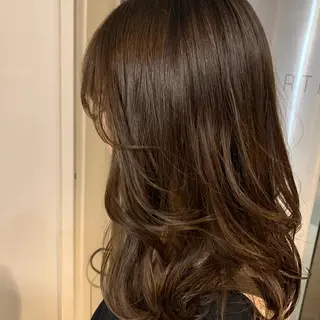 セミロング カラー ヘアアレンジ 髪質改善カラー/艶髪 LISAのヘアスタイル