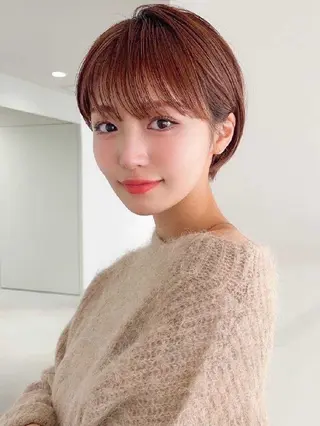 ショート カラー 髪質改善/ 上村旺武のヘアスタイル