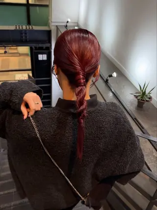 ミディアム ヘアアレンジ ヨシオカ マオのヘアスタイル