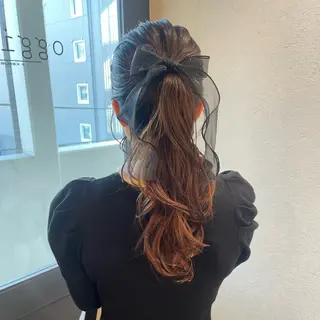 ヘアアレンジ 銀座:似合わせカラー オリーブ🫒アレンジのヘアスタイル