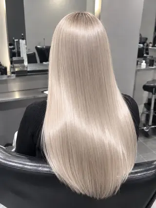 ロング カラー 🔥ハイトーン特化 パーマ特化湘海🔥のヘアスタイル