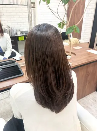セミロング カラー0円モデル募集 ♡nanami♡のヘアスタイル