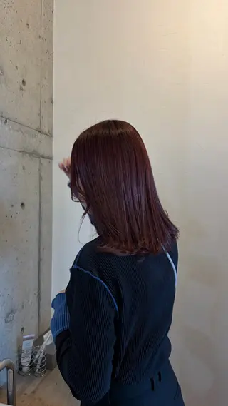ミディアム 矢野 恵里佳のヘアスタイル