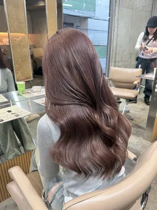 セミロング カラー ヘーゼルベージュ 🩰🤎miharuのヘアスタイル
