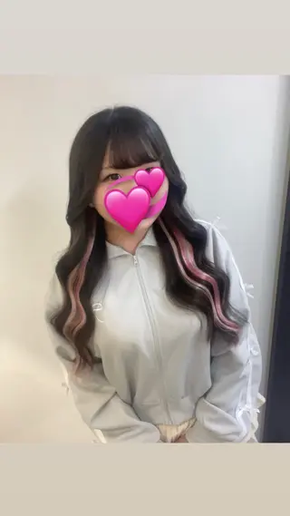 ロング カラー ✨最安値✨エクステ カラー🌼つきな🌼のヘアスタイル