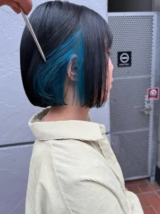 ショート カラー スダユーヤ 💫推しカラーウルフのヘアスタイル