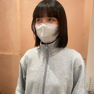 ミディアム BLOCK hair makeのヘアスタイル