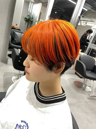 ショート カラー 吉留愛加/ 似合わせカットのヘアスタイル