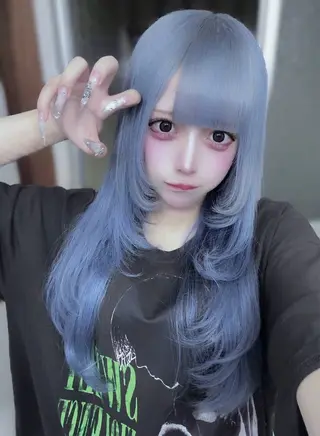 ロング カラー ハイトーンエクステ 🎩カズキ🎩のヘアスタイル