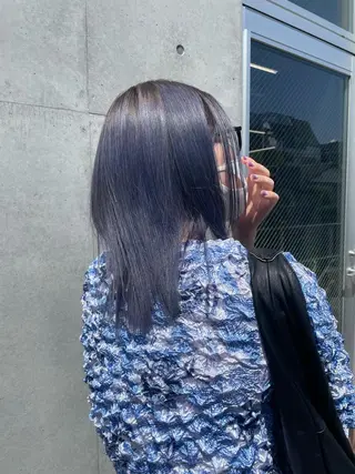 ミディアム カラー 佐伯 和佳のヘアスタイル