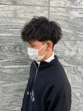 ショート パーマ メンズ 【メンズサロン】 BLUCK 横浜のヘアスタイル