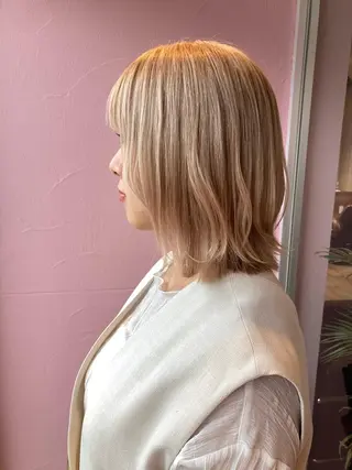 ミディアム カラー ヘアアレンジ アイブロウ 🔆韓国 norika🔆のヘアスタイル