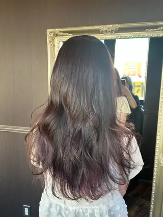 ロング カラー Rina🌷 ダメージレスカラーのヘアスタイル