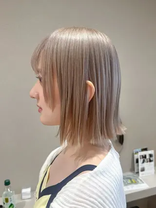 ショート 透明感/縮毛/ボブ CHIHIROのヘアスタイル