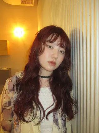 ロング カラー SEE.カシワバラ リコのヘアスタイル