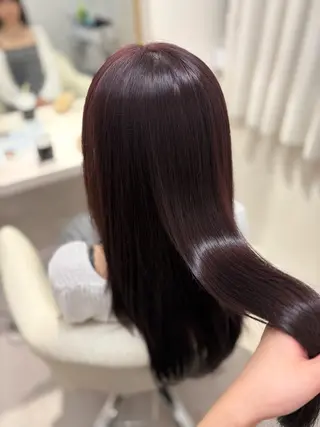 ロング みゅう／韓国：網紅： トレンドヘアのヘアスタイル