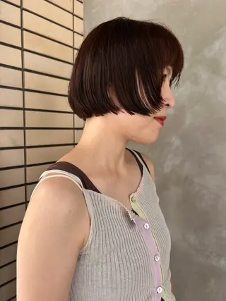ショート カラー デザインパーマ/ カット/nanaのヘアスタイル