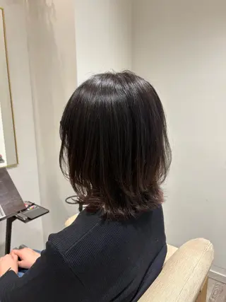 ミディアム ブリーチカラー/茨木 𝙨𝙖𝙠𝙞💚のヘアスタイル