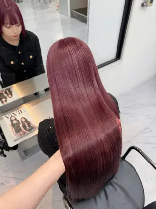 ロング レオ/透明感カラー/ ヘアメ/髪質改善のヘアスタイル