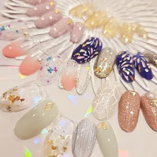 ネイル 手描きｱｰﾄ&推し活 🌟Wisteriaのネイルデザイン