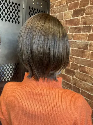 ミディアム カラー パーマ ヘアアレンジ メンズ キッズ ネイル マツエク・マツパ アイブロウ 久木原 ゆりのヘアスタイル