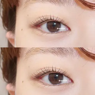 セミロング カラー パーマ ヘアアレンジ メンズ キッズ ネイル マツエク・マツパ アイブロウ 𝑹 eyelashのマツエク・マツパデザイン