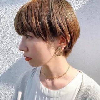 ショート カラー 中川 竜誠のヘアスタイル
