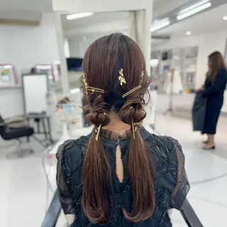 ヘアアレンジ 新越谷HATTORI 似合わせカットカラーのヘアスタイル