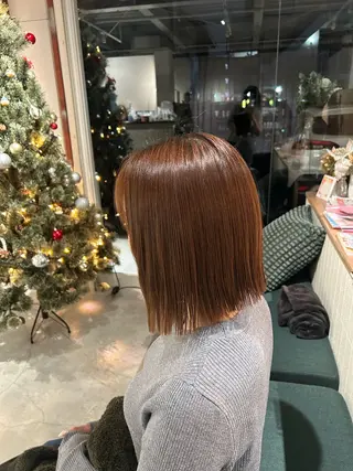 ミディアム 園田 朱理のヘアスタイル