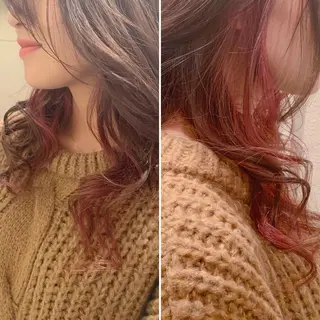 ロング カラー 藤本 麻衣のヘアスタイル