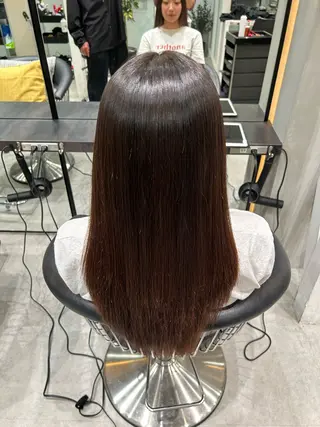 ロング 韓国レイヤー/縮毛 矯正/大宮🎀ゆづきのヘアスタイル
