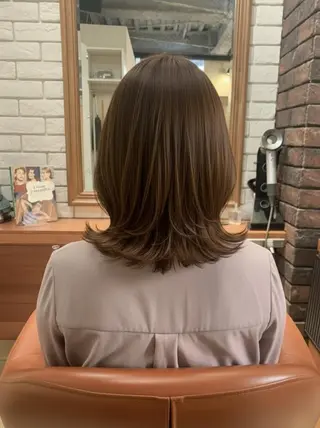 ミディアム flencia 丸 和博|カットのヘアスタイル