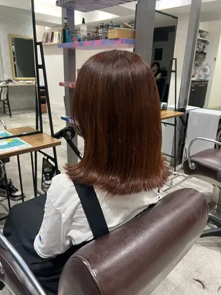 ミディアム ハイトーンカラー/ ボブ/KOBAのヘアスタイル