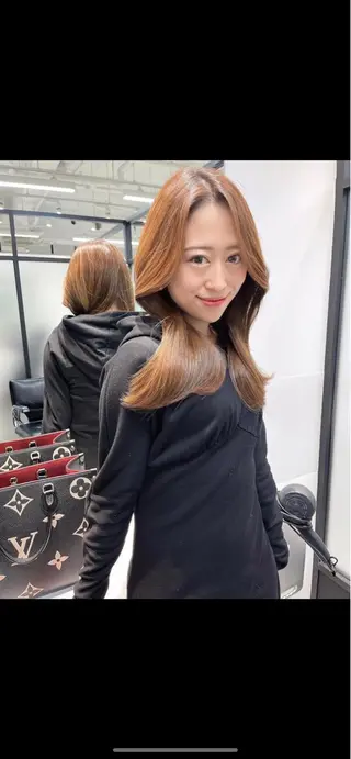 セミロング 韓国レイヤーカット 髪質改善▫️水野有真のヘアスタイル